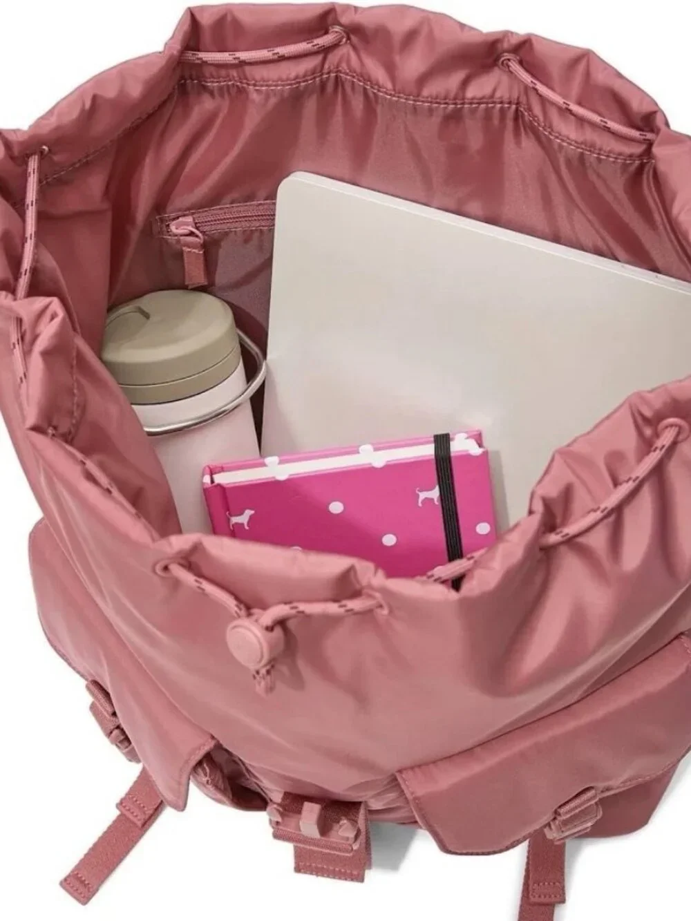 PINK Nylon Cargo Backpack | Large Everyday Backpack